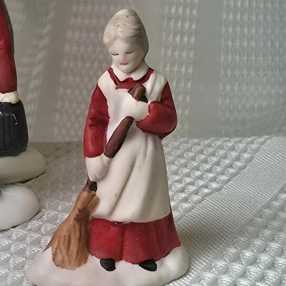 Lemax Christmas Village Vintage Hand Painted Lot‎ Of 6 People Figurines